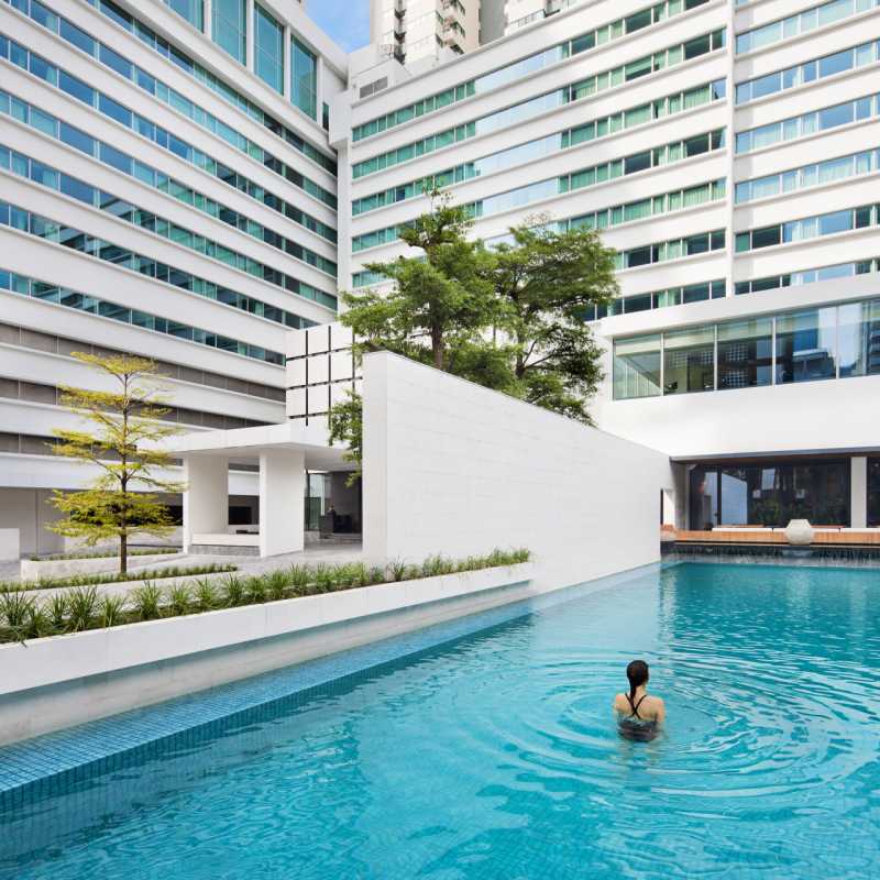 View of Pool and Hotel