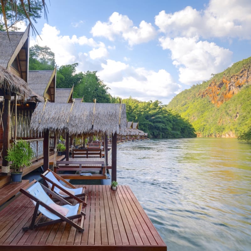 Villa Deck - Floathouse Kanchanaburi