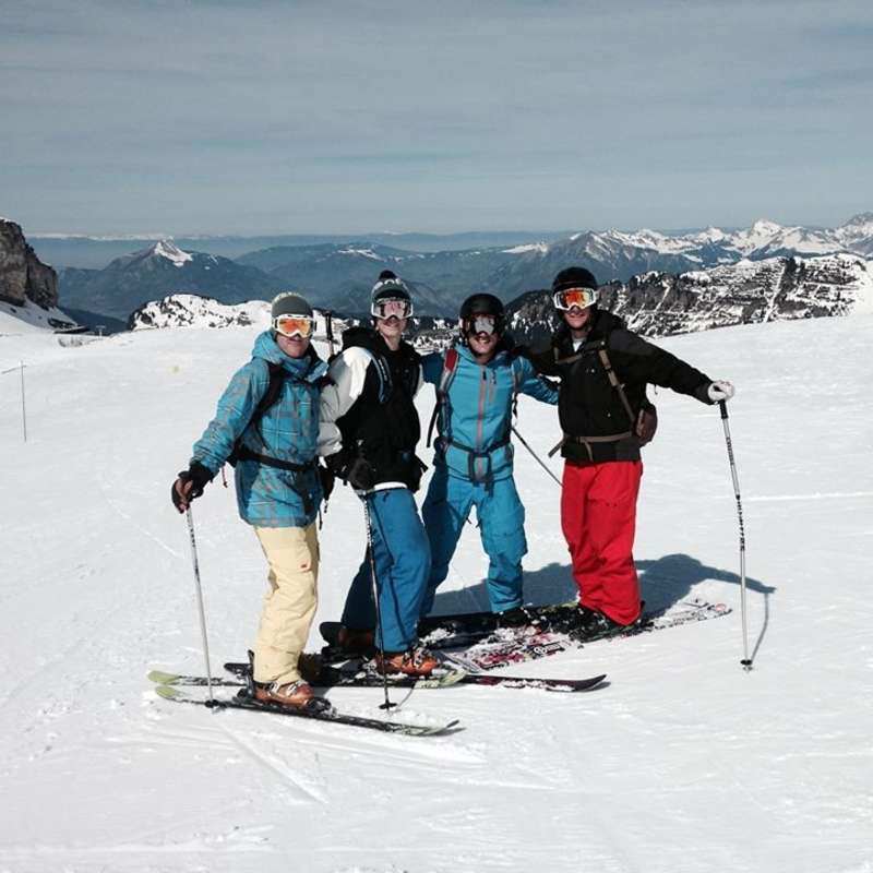 Skiing in Flaine - France
