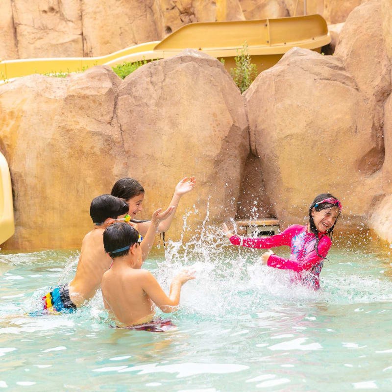 Aladins Cave - Kids in the Water River