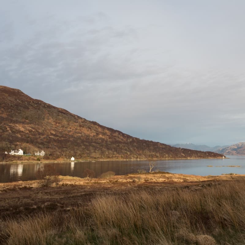 Exterior across the loch - Kinloch Lodge