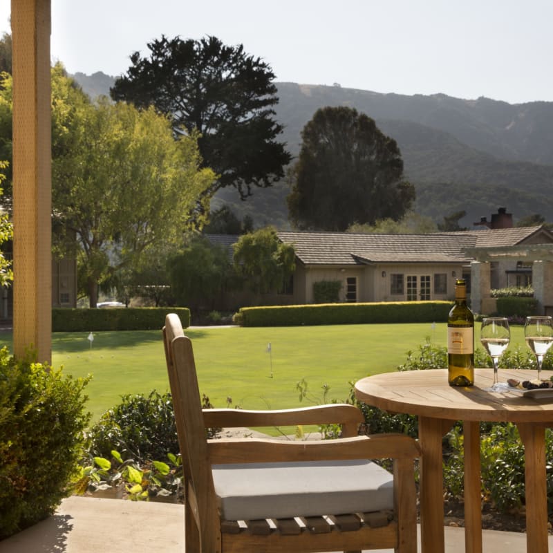 Croquet Lawn, guestroom view - Bernardus Lodge & Spa