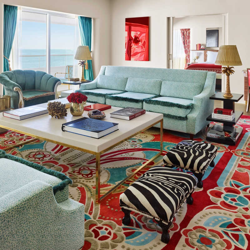 Saxony Suite living room - Faena Hotel Miami Beach