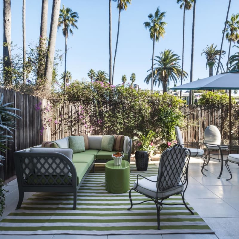 Suite Terrace - The Beverly Hills Hotel Sunset Boulevard