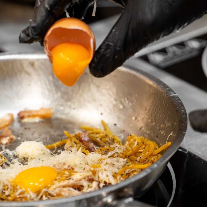 Carbonara Making 