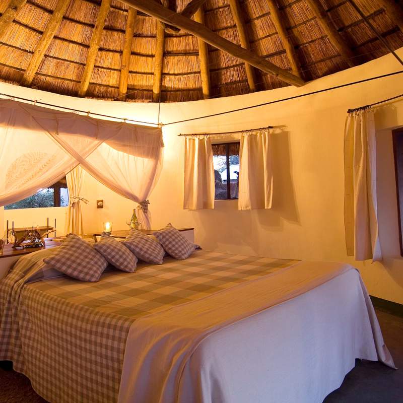 Inside a cottage - Nsefu Camp